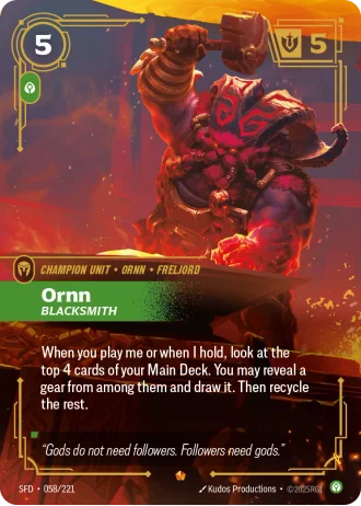Ornn, Blacksmith #058/221 — Spiritforged