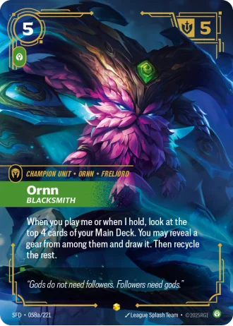 Ornn, Blacksmith #058a/221 — Spiritforged