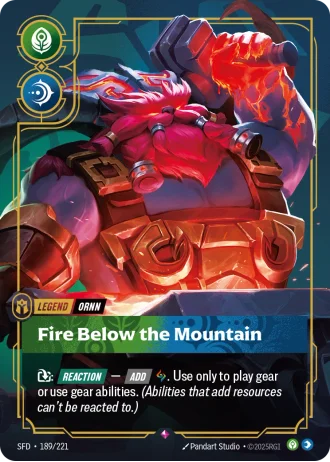 Ornn, Fire Below the Mountain #189/221 — Spiritforged