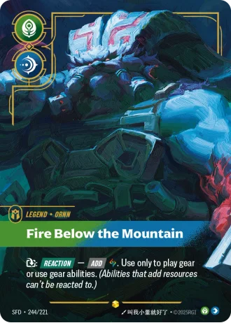 Ornn, Fire Below the Mountain #244/221 — Spiritforged