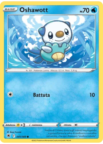 Oshawott #041/189 — Lucentezza Siderale