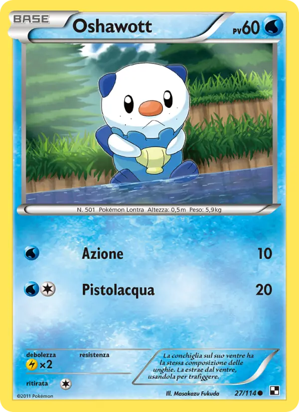 Oshawott #27 — Nero e Bianco