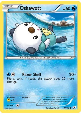 Oshawott #37 — Legendary Treasures