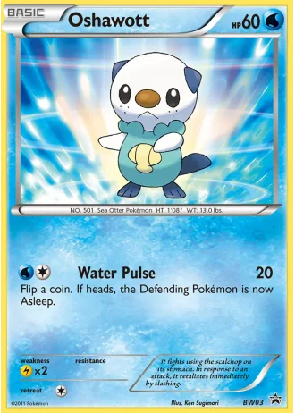 Oshawott BW03 — Black & White Promos