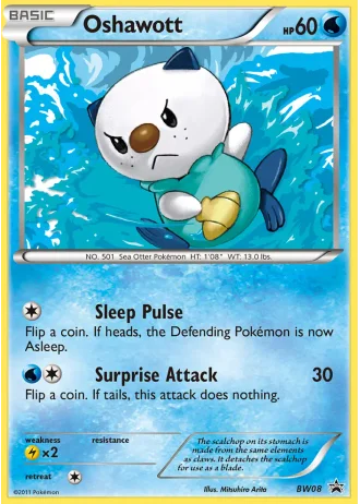 Oshawott BW08 — Black & White Promos