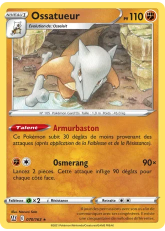 Ossatueur #70/163 — Styles de combat