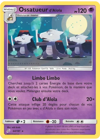Ossatueur d’Alola #64/181 — Duo de Choc