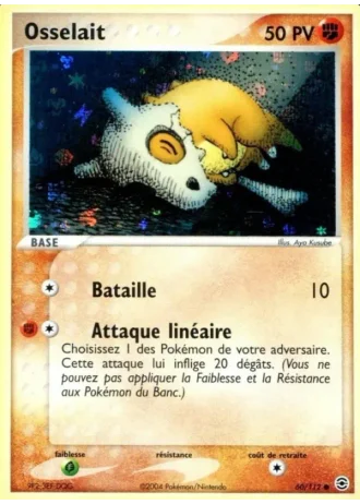 Osselait #60/112 — EX Rouge Feu & Vert Feuille