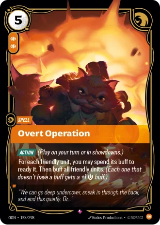 Overt Operation #153/298 — Origins
