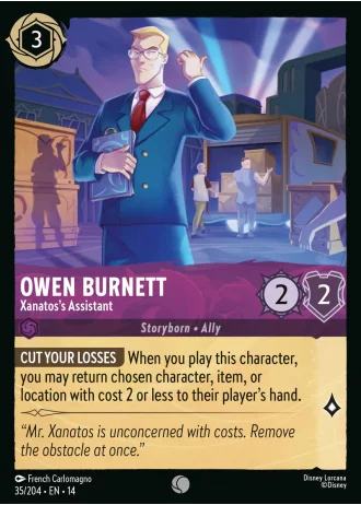 Owen Burnett - Xanatos's Assistant #35/257 — Hyperia City
