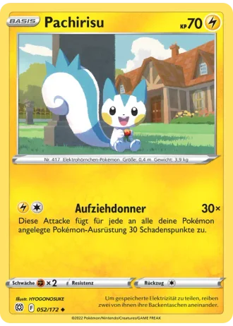 Pachirisu #052 — Strahlende Sterne