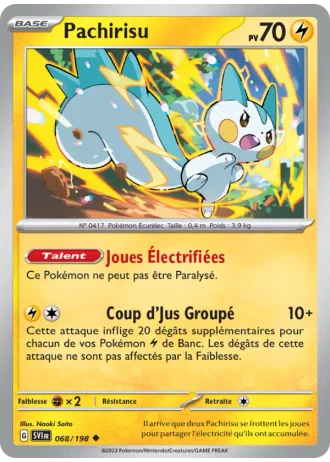 Pachirisu #068 — Écarlate et Violet