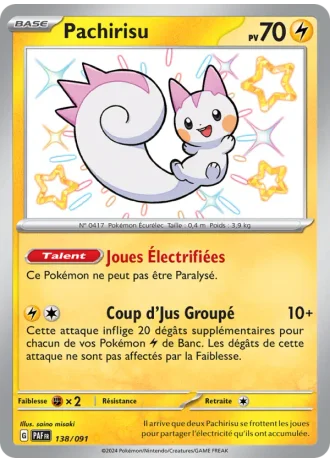 Pachirisu #138 — Destinées de Paldea