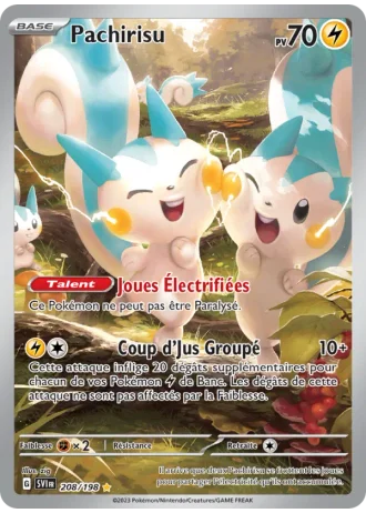 Pachirisu #208 — Écarlate et Violet