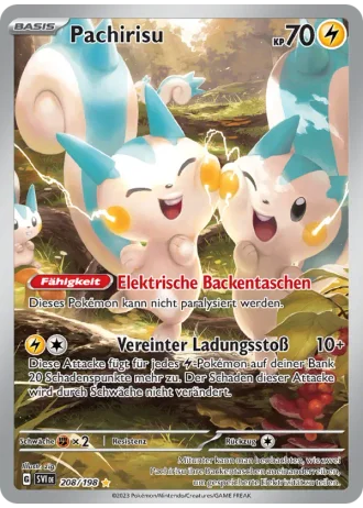 Pachirisu #208 — Karmesin & Purpur