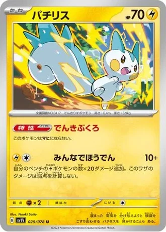 Pachirisu #29/78 — Violet ex