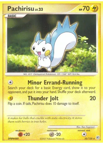 Pachirisu #35/130 — Diamond & Pearl