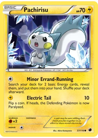 Pachirisu #37/116 — Plasma Freeze