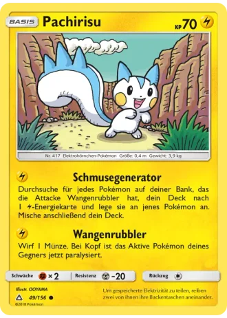 Pachirisu #49/156 — Ultra-Prisma