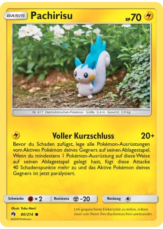 Pachirisu #80/214 — Echo des Donners