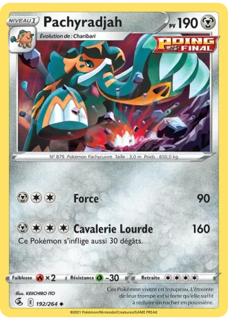 Pachyradjah #192 — Poing de Fusion