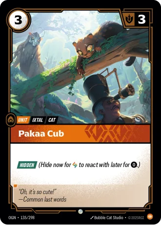 Pakaa Cub #135/298 — Origins