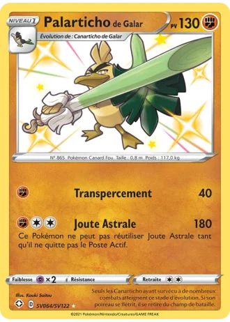 Palarticho de Galar SV064/122 — Coffre Chromatique (Destinées Radieuses)
