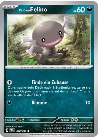 Paldea-Felino #058/91 — Paldeas Schicksale