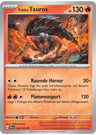 Paldea-Tauros #028/193 — Entwicklungen in Paldea