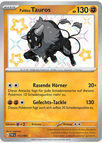 Paldea-Tauros #172/91 — Paldeas Schicksale
