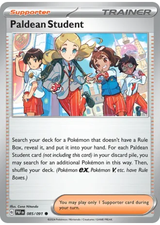 Paldean Student #085/91 — Paldean Fates