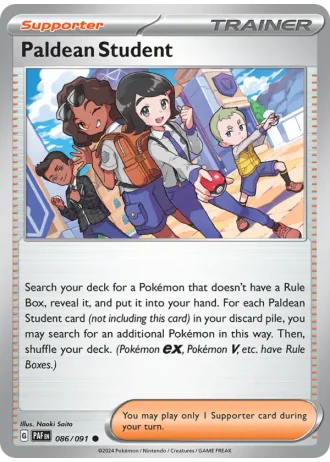 Paldean Student #086/91 — Paldean Fates