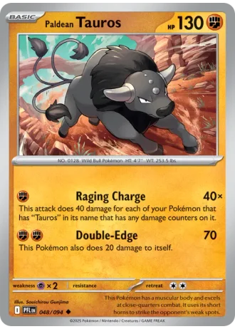 Paldean Tauros #048/94 — Phantasmal Flames