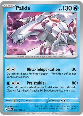 Palkia #040/182 — Paradoxrift