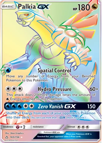 Palkia GX #165 — Ultra Prism