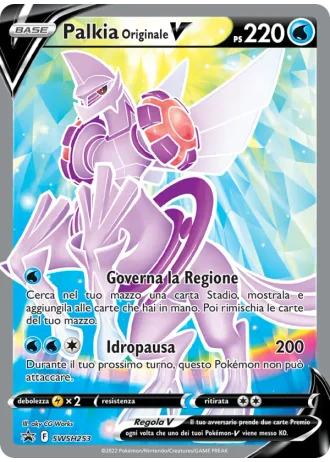 Palkia Originale V SWSH253 — Spada e Scudo Promos