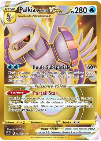 Palkia Originel VSTAR #208/189 — Astres Radieux
