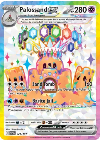 Palossand ex #221/191 — Surging Sparks