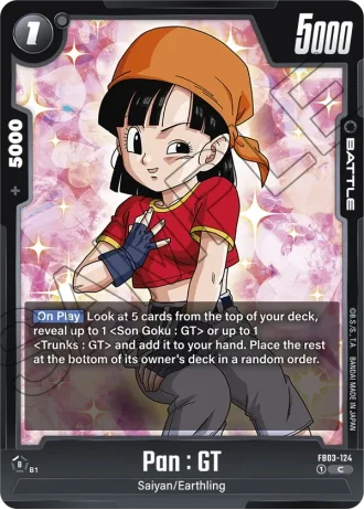 Pan : GT  FB03-124 — Raging Roar (FB03)