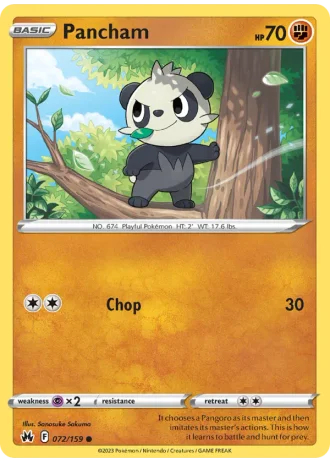 Pancham #072/159 — Crown Zenith