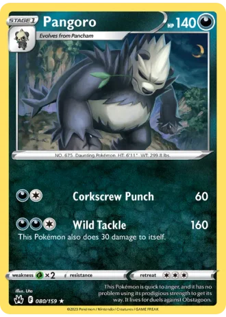 Pangoro #080 — Crown Zenith