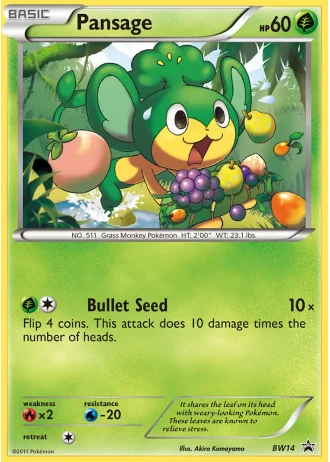 Pansage BW14 — Black & White Promos