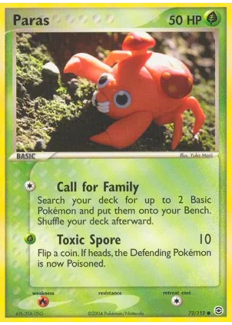 Paras #72 — FireRed & LeafGreen