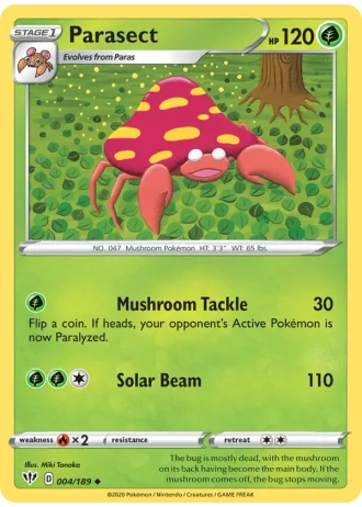 Parasect #4/189 — Darkness Ablaze