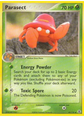 Parasect #43 — FireRed & LeafGreen