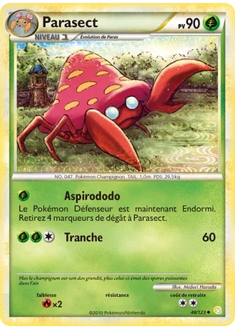Parasect #48 — HeartGold SoulSilver