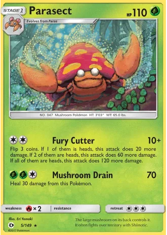 Parasect #5 — Sun & Moon