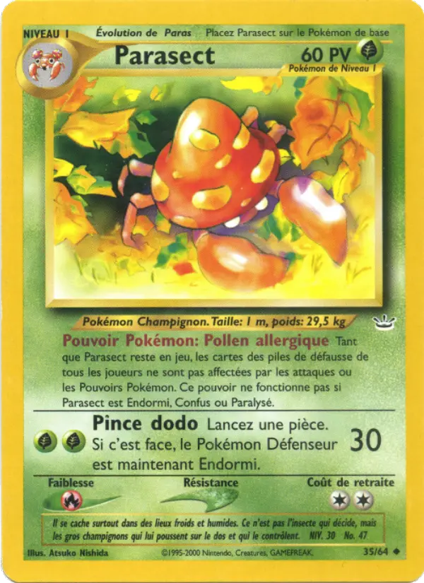 Parasect (première édition) #35 — Neo Revelation (1ère Édition)