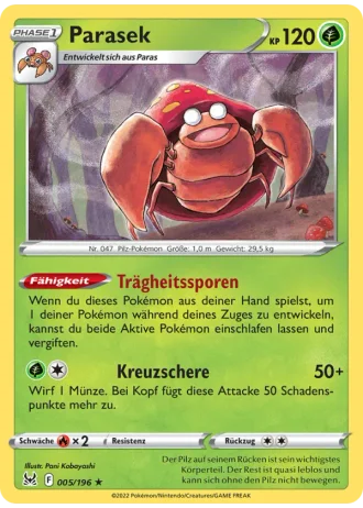 Parasek #005/196 — Verlorener Ursprung