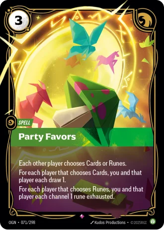 Party Favors #071/298 — Origins